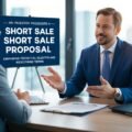 An investor confidently presents a short sale proposal to a hesitant seller, emphasizing potential benefits and negotiating terms