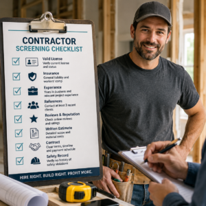 contractor screening checklist download