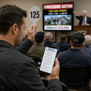 foreclosure auction prep checklist