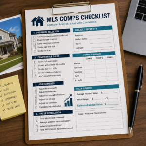 mls comps checklist download