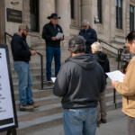 Image depicting a sheriff sale for real estate.